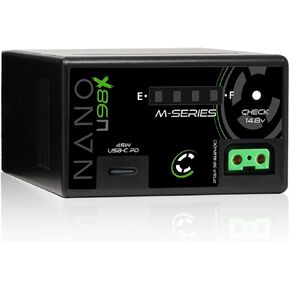 Core NANOU98X, 98wh Micro Sized Sony BPU-Style Smart Battery Pack, 14.8v 6.6Ah. 10A Draw with Fuel Gauge, USBCPD and Ptap