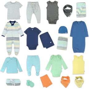 HonestBaby baby-girls Multipack Gift Sets 100% Organic Cotton for Newborn Infant Baby Boys, Girls, Unisex