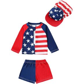 Toddler Baby Boys 3 Pieces Swimsuit Set Swimwear Dinosaur Shark Zipper Bathing Suit UPF 50+ Rash Guards with Hat