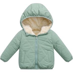 Baby Boy Winter Fleece Coat Toddler Puffer Jacket Infant Girl Outerwear Clothes