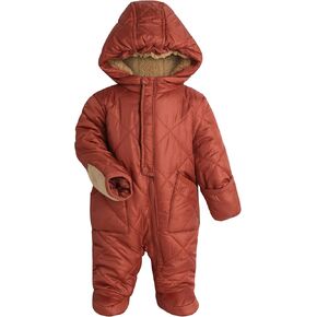 Perry Ellis Baby Boys' Pram Jumpsuit - Sueded Microfiber, Memory Quilted Snowsuit - Newborn Infant Outerwear Coveralls (0-9M)