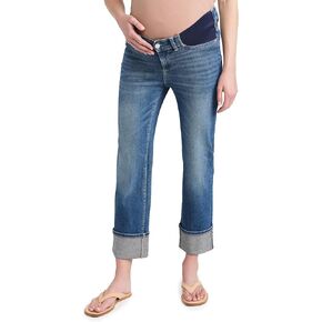 DL1961 Women's Patti Straight Maternity Jeans: High Rise Ankle