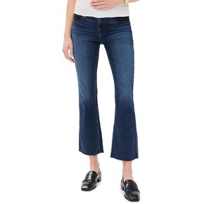 PAIGE Women's Claudine Maternity Jeans with Raw Hem