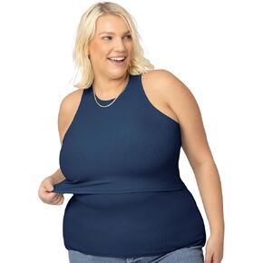 Kindred Bravely Ribbed Racerback Nursing Tank Top | Women's Sleeveless Breastfeeding Shirt