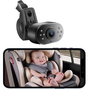 GreenYi WiFi Car Baby Camera with IR LEDs, Wireless to Monitor 720P HD Rear/Front View Reverse Camera for Aftermarket Android Radio Head Units iPhone iPad Android Smartphones Tablets