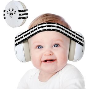 كمامات أذن للأطفال من يوفوس للحماية من الضوضاء للرضع والأطفال حتى عمر 36 شهرًا - سماعات رأس عازلة للضوضاء لحماية الأذن والنوم والسفر باللون الوردي in Kuwait