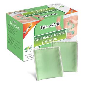 Herbal Tea For Body and Colon Cleanse, Natural Healthy Herbal Cleanse Tea with Green Tea, Cassia Seed, Senna Leaf, Caffeine-Free Herbal Tea Bags, 20 Tea Bags