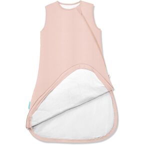 Supersoft Sleep Sack 1.0 TOG, Premium Bamboo Viscose Toddler Sleeping Bag, 2-Way Safe Zipper Sleepsacks 2-4T (Blush)