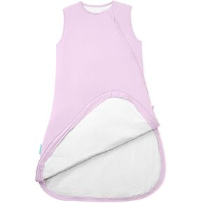 Supersoft Sleep Sack 1.0 TOG, Premium Bamboo Viscose Toddler Sleeping Bag, 2-Way Safe Zipper Sleepsacks 2-4T (Lilac)