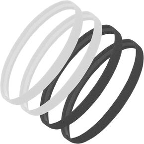 Sibba Workout Headbands Soccer Sports Athletic Hair Accessories 4 PCS Elastic Tie Non Slip Grip Backing Headwear Running Softball Spa Adjustable Nylon Hairband Youth Women Toddler Girls Kids Teens