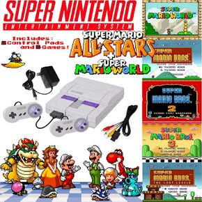 مجموعة Super NES Mario مع خرطوشة مكونة من 5 ألعاب (متجددة)