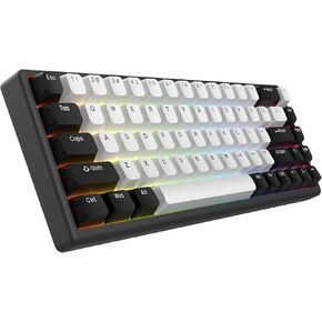 ARBITER Polar 65 -CNC Magnetic Gaming Keyboard w Rapid Trigger, Hall Effect Switches, CNC Aluminum Frame, Rapid Trigger, 65% Compact, Bright RGB, Dual-Shot PBT Keycaps - Black Panda