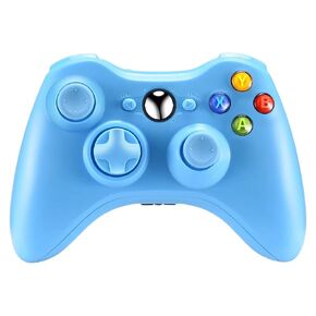 Crifeir Wireless Controller for Xbox 360 Controller, 2.4G Wireless Controller Gamepad Joystick for Xbox 360&360Slim /PC(Blue)