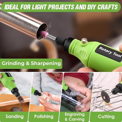 Mini Cordless Rotary Tool, 5-Speed 3.7V USB Rechargeable Rotary Tool Kit with 68 Accessories – Multi-Purpose Power Tool for Sanding, Polishing, Drilling, Engraving, DIY Crafts & Home Projects​ in Saudi Arabia