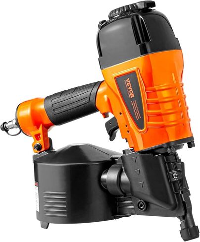 VEVOR Coil Siding Nailer CN65, 1-1/4" to 2-1/2" 15 Degree Pneumatic Siding Nail Gun with Tool-Less Depth Adjustment, 70-120PSI Air Coil Nailer for Siding, Pallet Sheathing, Wooding, Fencing, Decking in Saudi Arabia