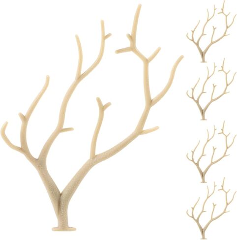 فروع EXCEART Manzanita 10 قطع من فروع الأشجار المجففة من قرن الوعل الاصطناعي وأغصان النباتات فرع أغصان شجرة على شكل قرن الوعل الاصطناعي مجموعة أعمال يدوية لعيد الميلاد والزفاف in Kuwait