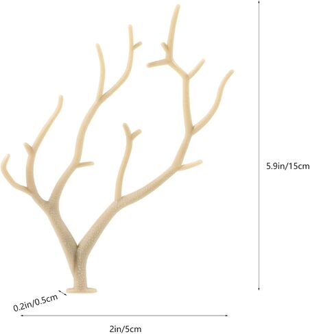 فروع EXCEART Manzanita 10 قطع من فروع الأشجار المجففة من قرن الوعل الاصطناعي وأغصان النباتات فرع أغصان شجرة على شكل قرن الوعل الاصطناعي مجموعة أعمال يدوية لعيد الميلاد والزفاف in Kuwait