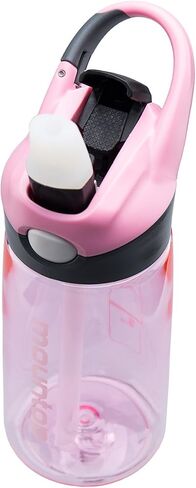 mountop Kids Water Bottle with Silicone Straw and Handle, Easy Use for Girls and Boys, BPA-free Water Bottle for Kids 14oz 400ml in Saudi Arabia