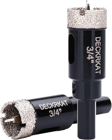 1 Inch Diamond Hole-Saw Bits with Pilot Drill Bit - 2pc 1" Diamond Tipped Tile Hole Saws with Guiding Bit Accurate Drilling for Porcelain Tile Ceramic Pottery Granite Stone Glass Bottles 25mm in Saudi Arabia