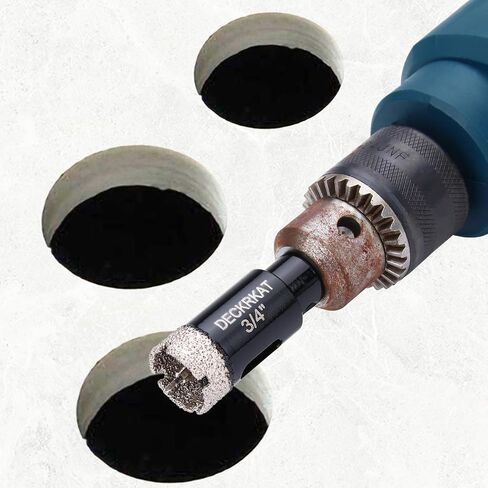 1 Inch Diamond Hole-Saw Bits with Pilot Drill Bit - 2pc 1" Diamond Tipped Tile Hole Saws with Guiding Bit Accurate Drilling for Porcelain Tile Ceramic Pottery Granite Stone Glass Bottles 25mm in Saudi Arabia