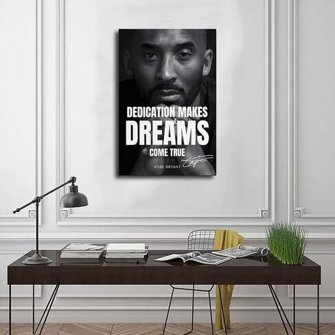 Generic Kobe Bryant Poster Basketball Sports Legend Star Signed 4 Canvas Poster Bedroom Decor Landscape Office Room Decor Gift Unframe-12x18inch(30x45cm) in Saudi Arabia