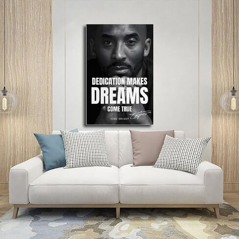Generic Kobe Bryant Poster Basketball Sports Legend Star Signed 4 Canvas Poster Bedroom Decor Landscape Office Room Decor Gift Unframe-12x18inch(30x45cm) in Saudi Arabia