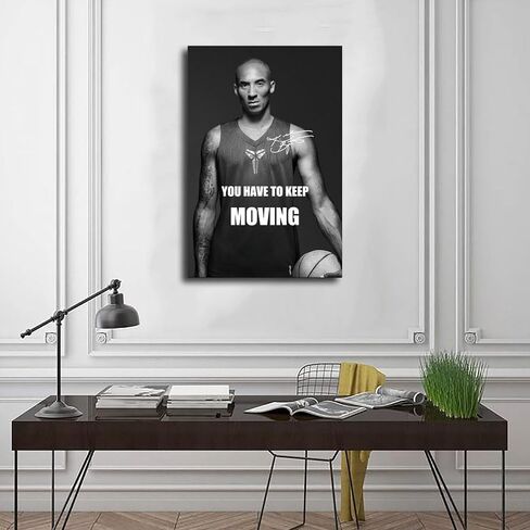 Generic Kobe Bryant Poster Basketball Sports Legend Star Signed 4 Canvas Poster Bedroom Decor Landscape Office Room Decor Gift Unframe-12x18inch(30x45cm) in Saudi Arabia
