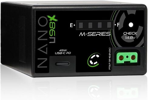 Core NANOU98X, 98wh Micro Sized Sony BPU-Style Smart Battery Pack, 14.8v 6.6Ah. 10A Draw with Fuel Gauge, USBCPD and Ptap in Saudi Arabia