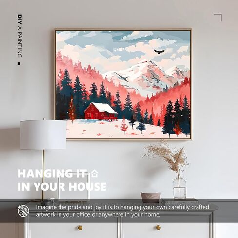 Paint by Numbers kit for Adults Beginner and Kids, Simple and Easy Adult Paint by Number Kits, DIY Oil Painting Crafts on 16x20Inch Canvas for Home Wall Decor or Gifts, Ocean in Saudi Arabia