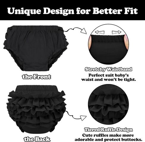 Diaper Covers for Girls Baby Bloomers Cotton Ruffle Bloomers for Toddler Girls Newborn Infant Shorts Baby Underwear in Kuwait