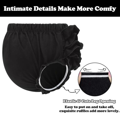 Diaper Covers for Girls Baby Bloomers Cotton Ruffle Bloomers for Toddler Girls Newborn Infant Shorts Baby Underwear in Kuwait