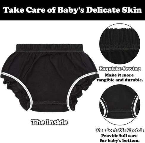 Diaper Covers for Girls Baby Bloomers Cotton Ruffle Bloomers for Toddler Girls Newborn Infant Shorts Baby Underwear in Kuwait