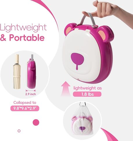 Travel Potty Seat for Toddler，Foldable Car Potty for Toddler, Portable Toilet Seat for Kids with Potty Liners, Absorbent Pads, Portable Potty Seat for Toddler Travel, Camping And Outdoor Use in Saudi Arabia