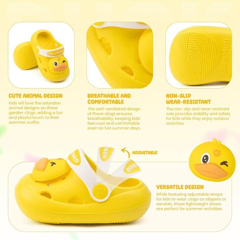 Casazoe Toddler Kids Boys Girls EVA Garden Clogs Summer Outdoor Slip On Shoes Cute Animal Water Sandals Children Lightweight Slipper Beach Pool Play Shoes (Baby/Toddler Kids) in Saudi Arabia