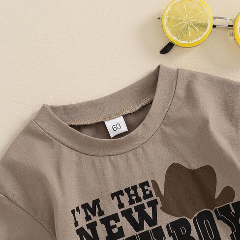 SAYOO Western Baby Boys Bodysuit Clothes Country Cowboy Funny Baby Bubble Romper Infant Creeper One-Piece Baby Bodysuit in Saudi Arabia