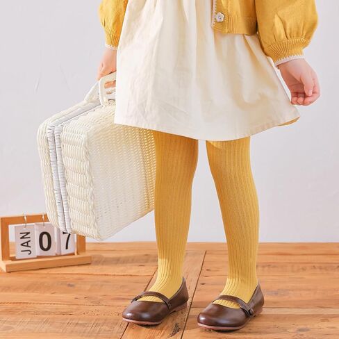 Meeshine Baby Girls Cable Knit Tights Toddler Cotton Footed Leggings Solid Seamless Winter Stocking Pants for Kids,5 Pack in Saudi Arabia