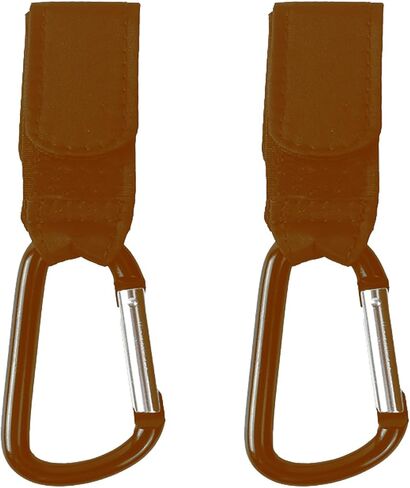 Stroller Hook, Adjustable Stroller Bag Hook, Stroller Hooks for Bags, Stroller Clips Stroller Straps, Stroller Hooks for Strollers, Wheelchairs, Shopping, 2 Pack, Black in Saudi Arabia
