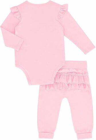 Haloumoning Baby Girl Clothes Outfits Cute Baby Ruffle Romper and Pants Clothing Sets 6M-5T in Saudi Arabia