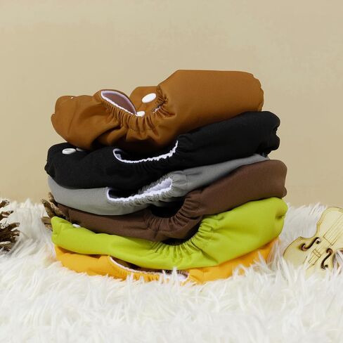 ALVABABY Newborn Cloth Diapers,Reusable Cloth Diaper for Preemie,6pcs Diaper Covers with 12 Newborn Diaper Inserts, Less Than 12pounds Baby Boy in Saudi Arabia