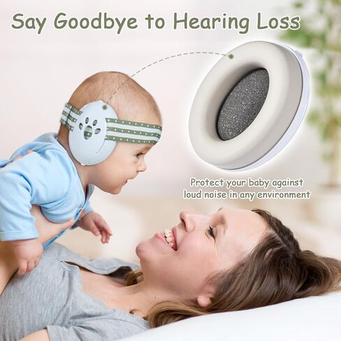 Yoofoss Baby Ear Muffs Noise Protection for Infant and Babies Up to 36 Months - Noise Cancelling Headphones for Ear Protection, Sleep, Travel Pink in Saudi Arabia