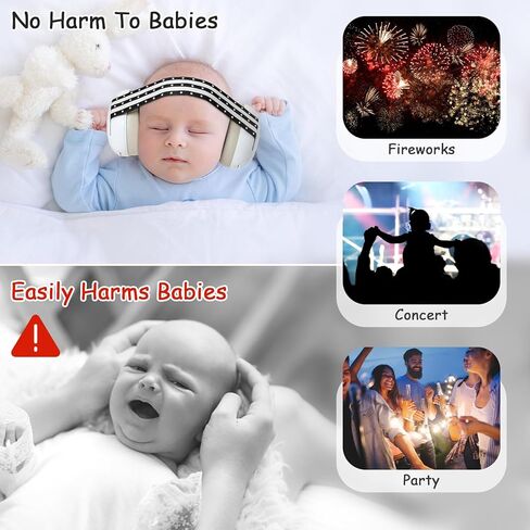 كمامات أذن للأطفال من يوفوس للحماية من الضوضاء للرضع والأطفال حتى عمر 36 شهرًا - سماعات رأس عازلة للضوضاء لحماية الأذن والنوم والسفر باللون الوردي in Kuwait