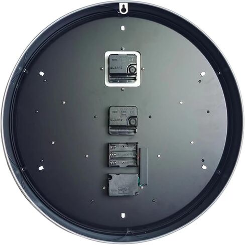 18 inch Original Industrial Wall Clock, Non-Ticking Vintage Real Moving Gear Battery Operated Steampunk Decor Metal Clock for Living Room, Farmhouse, Home Kitchen (Gold-Black, 18 Inch) in Saudi Arabia