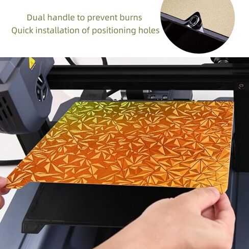 Build Plate 235x235mm 3D Printer Bed Platform for Creality K1/ K1C/Ender-3 S1/Ender 5 S1/Ender 3 S1 Pro/Ender V3 KE/Ender3 V3 SE (Light Beam H1H+Textured PEI) in Saudi Arabia