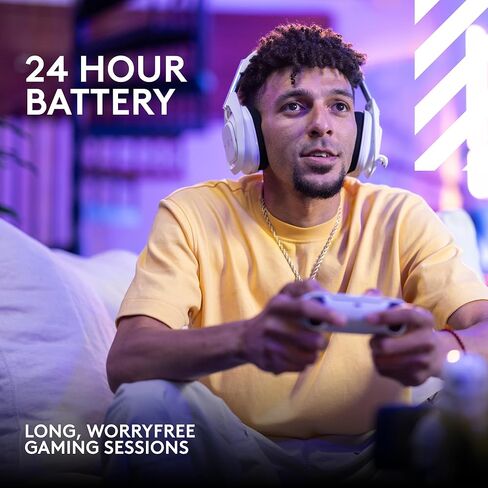 Logitech G Astro A50 Multi-Platform Wireless Gaming Headset - Black | For PS5, Xbox, PC, Switch - PLAYSYNC Audio Switcher, <16 bit/48kHz (Console), <24 bit/48 kHz (PC), <24hr Battery, 2.4GHz & BT in Saudi Arabia