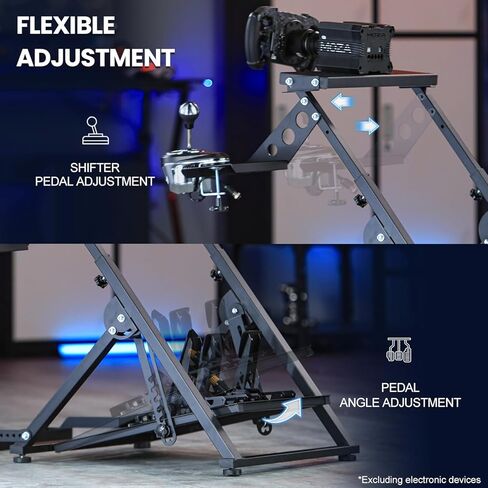 Marada ترقية جديدة لعجلة القيادة للسباق X Mount متوافق مع PXN، Thrustmaster، وحدة تحكم Logitech قابلة للطي وقابلة للتعديل لمحاكاة السباق، بدون فرامل يد دواسة ناقل الحركة in Kuwait