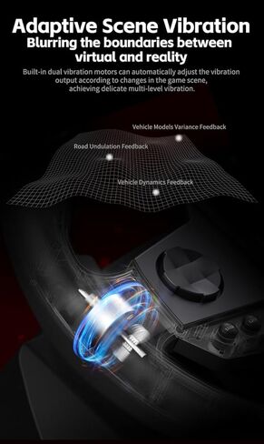PXN V9Gen2 Gaming Racing Wheel With magnetic Pedals and Shifter 270/900° Dual-Vibration Driver-free Gaming Steering Wheel for PC,PS4,PS3,Xbox One, Xbox Series X/S in Kuwait
