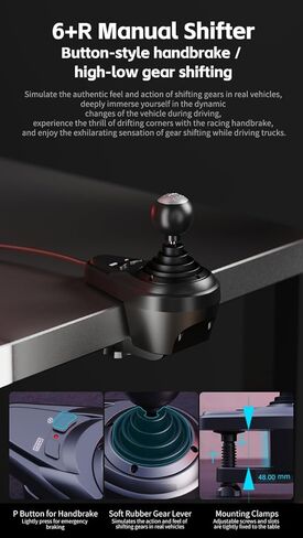 PXN V9Gen2 Gaming Racing Wheel With magnetic Pedals and Shifter 270/900° Dual-Vibration Driver-free Gaming Steering Wheel for PC,PS4,PS3,Xbox One, Xbox Series X/S in Kuwait