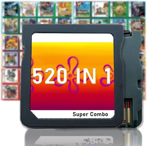 520 in 1 Games, Super Combo Game Cartridge, 520 Different Games Compilation in Saudi Arabia