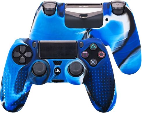 Silicone Skin for PS4 Controller x 3(Camou Pack) with Exclusive Thumb Grips x 8 in Saudi Arabia