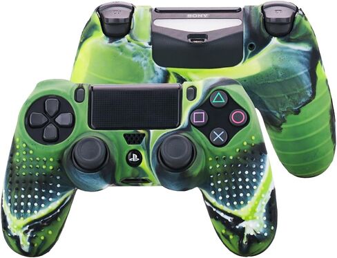 Silicone Skin for PS4 Controller x 3(Camou Pack) with Exclusive Thumb Grips x 8 in Saudi Arabia